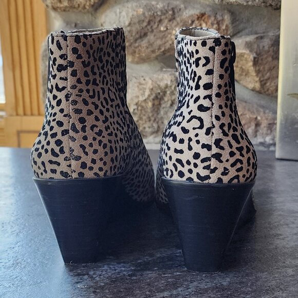 1. State Leopard Print Kipp Wedge Booties Size 9M - Picture 13 of 15